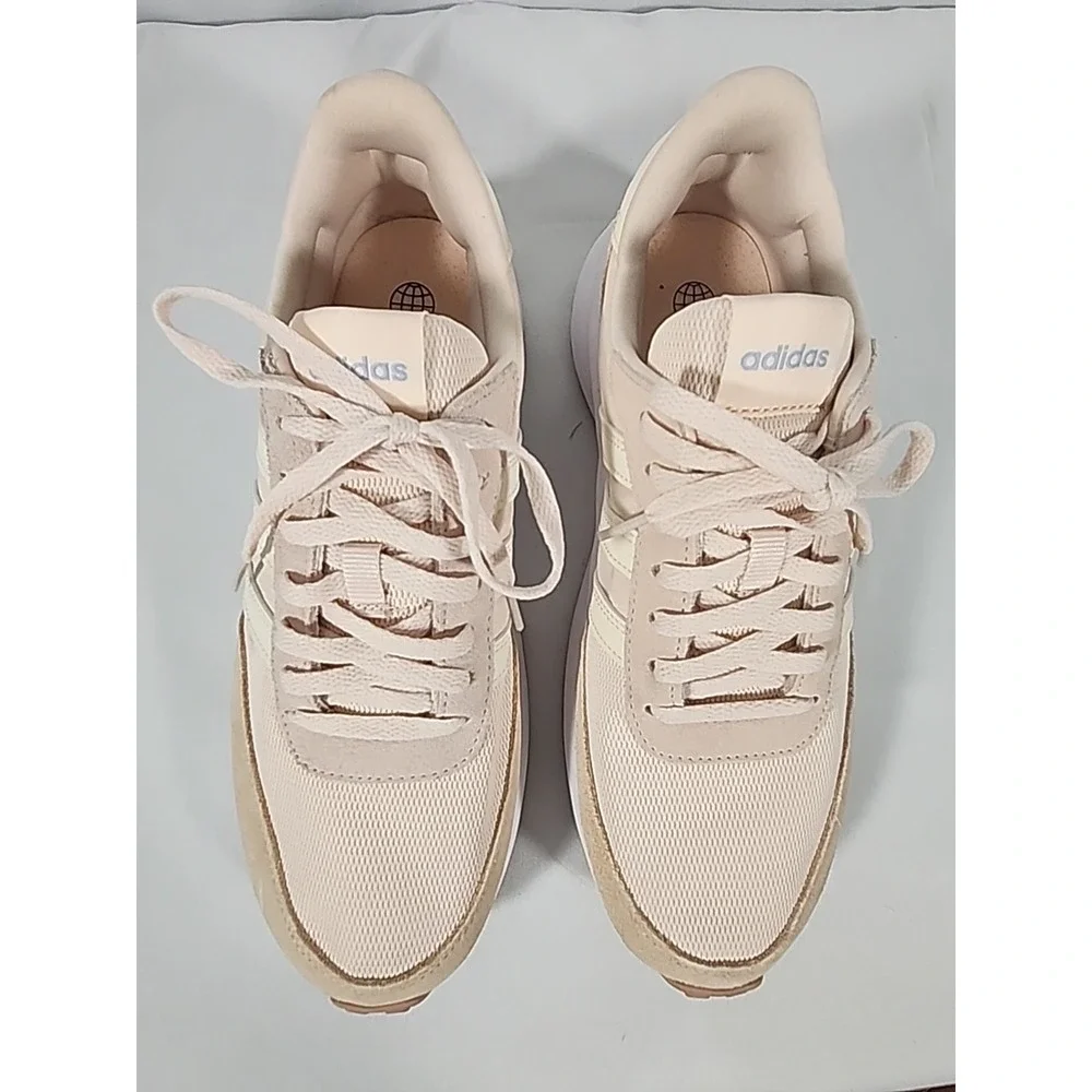 Adidas Run 70s Running Shoes Sneakers Wonder Quartz Chalk HP7858‎ Woman Size 9
